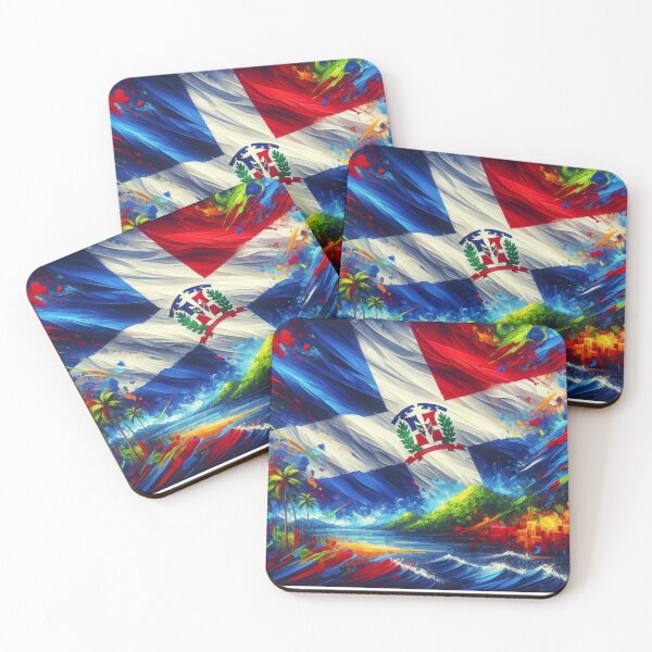 Item preview, Acrylic Dominican Republic Flag Design designed and sold by ssmg80.