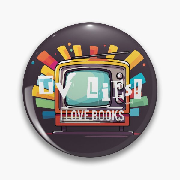 Item preview, TV lies!, I love books designed and sold by Cerulean-Shop.
