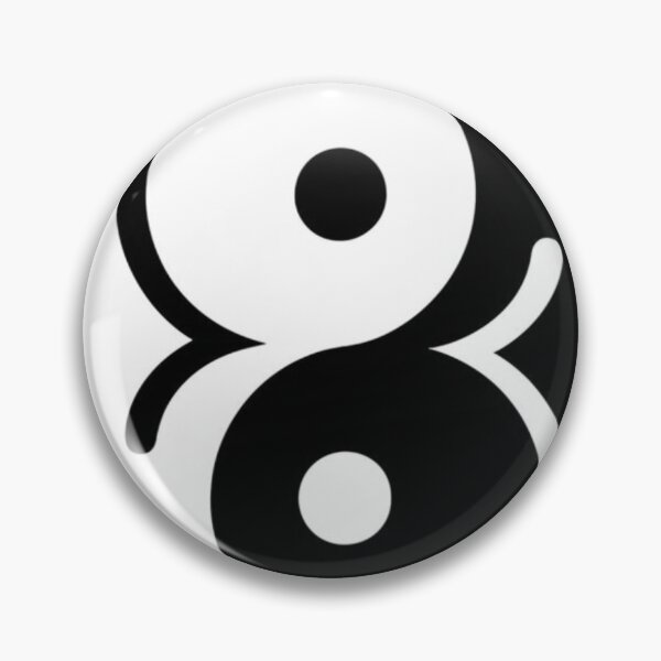 Item preview, Ying And Yang funny sticker  designed and sold by HelloWoord.