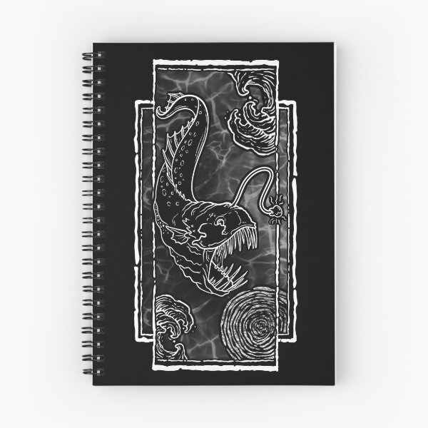 Item preview, Angler Fish - white outline  designed and sold by Deadboy-Draws.