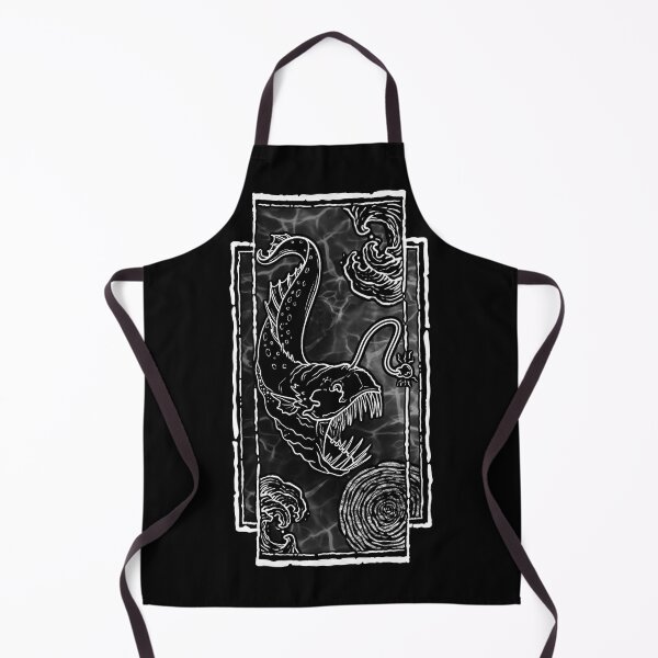 Item preview, Angler Fish - white outline designed and sold by Deadboy-Draws.