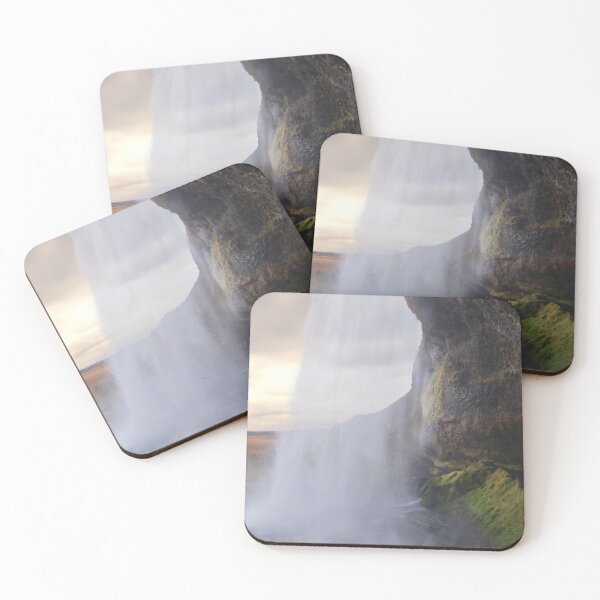 Item preview, Seljalandsfoss Waterfall in Iceland at Sunset designed and sold by jrtwynam.