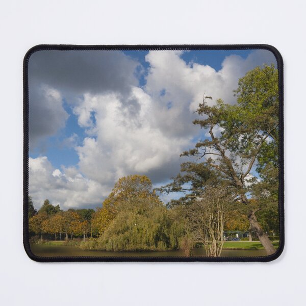 Item preview, Autumn Splendor: Vondelpark Pond on a Sunny Fall Day in Amsterdam designed and sold by InbalTurShalom.