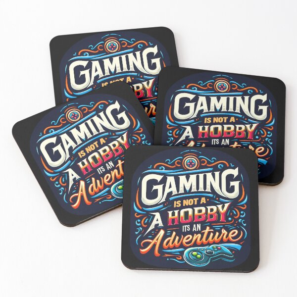 Item preview, Gaming Is Not a Hobby It's an Adventure, typography designed and sold by maxmaj.