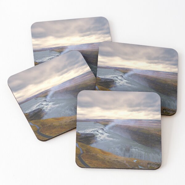 Item preview, Gulfoss Waterfall in Iceland at Sunset designed and sold by jrtwynam.