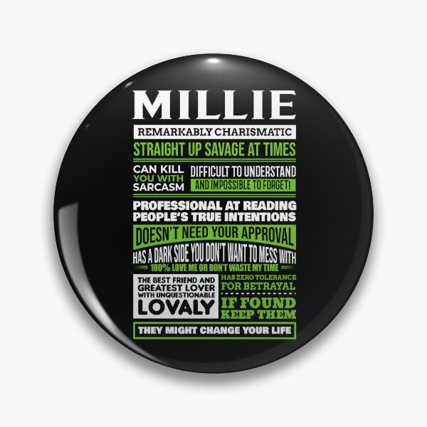 Artikelvorschau, Definition des Mädchennamens Millie entworfen und verkauft von Share-me.
