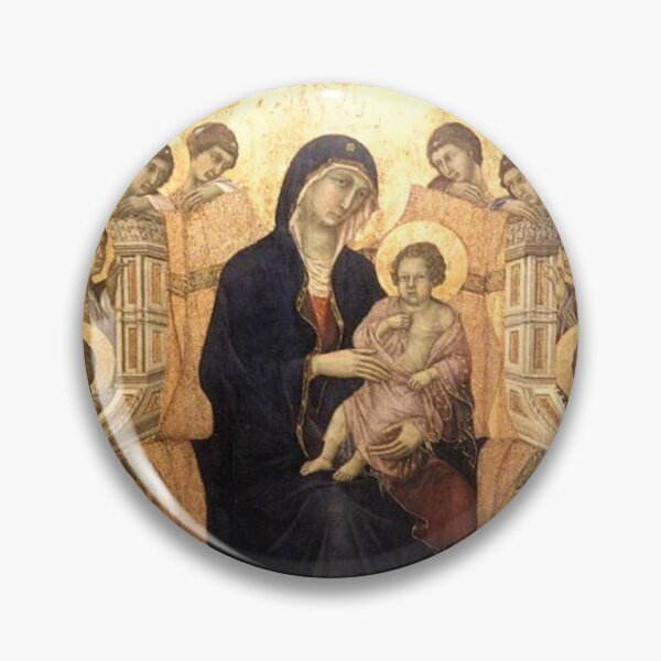 Aperçu de l'œuvre Maestà (Vierge aux anges et aux saints) de Duccio di Buoninsegna créée et vendue par Crux Fidelis.