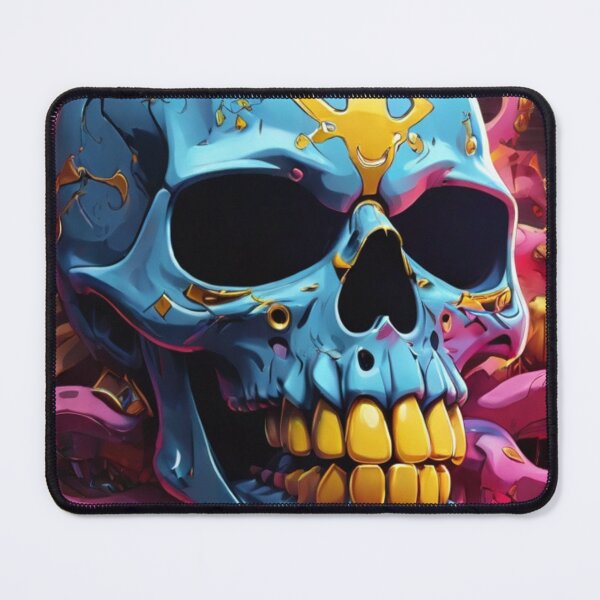 Item preview, The colored skull designed and sold by TrendyTextiles.