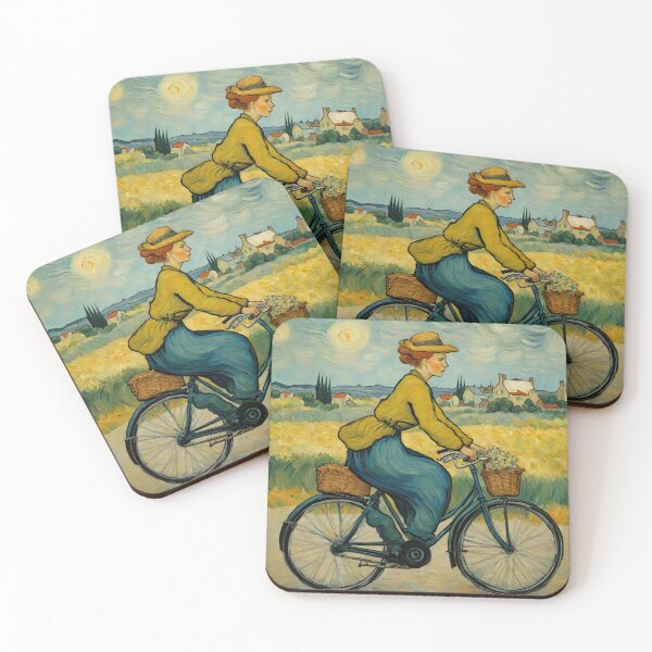 Item preview, Lady on a bycycle 1 designed and sold by rtipping2001.