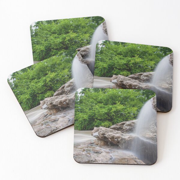 Item preview, Panoramic of Small Waterfall in a Forest designed and sold by jrtwynam.