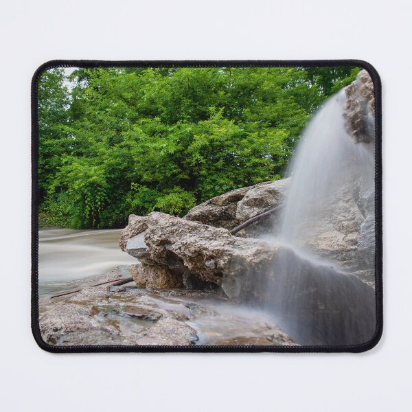 Item preview, Panoramic of Small Waterfall in a Forest designed and sold by jrtwynam.