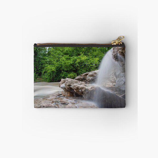Item preview, Panoramic of Small Waterfall in a Forest designed and sold by jrtwynam.