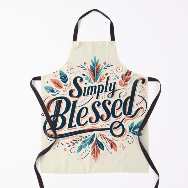 Item preview, Simply blessed, typography designed and sold by maxmaj.