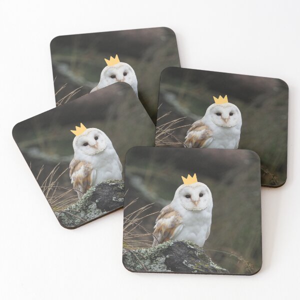 Item preview, Barn owl prince designed and sold by snowyowls.