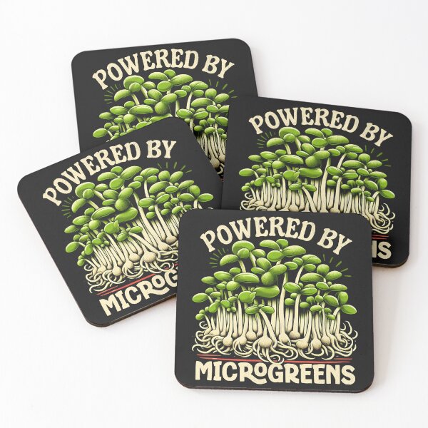 Item preview, Powered By Microgreens designed and sold by Beanster-nl.