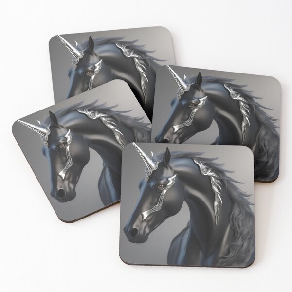 Item preview, Black and Silver Unicorn designed and sold by PhrozenPhotos.