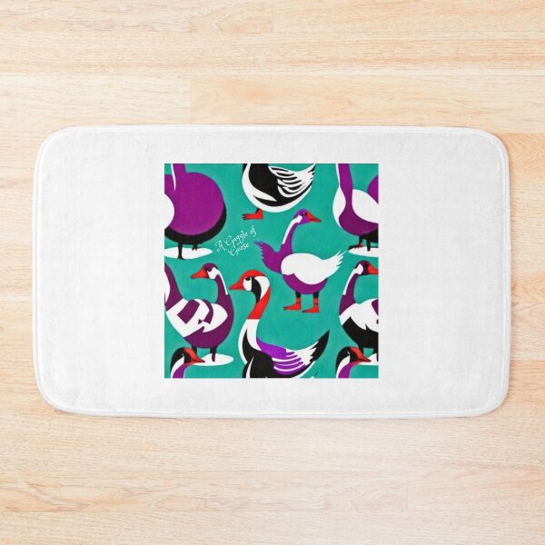 Item preview, A Gaggle of Geese colourful Scandinavian-inspired vintage design designed and sold by saywhatcreative.