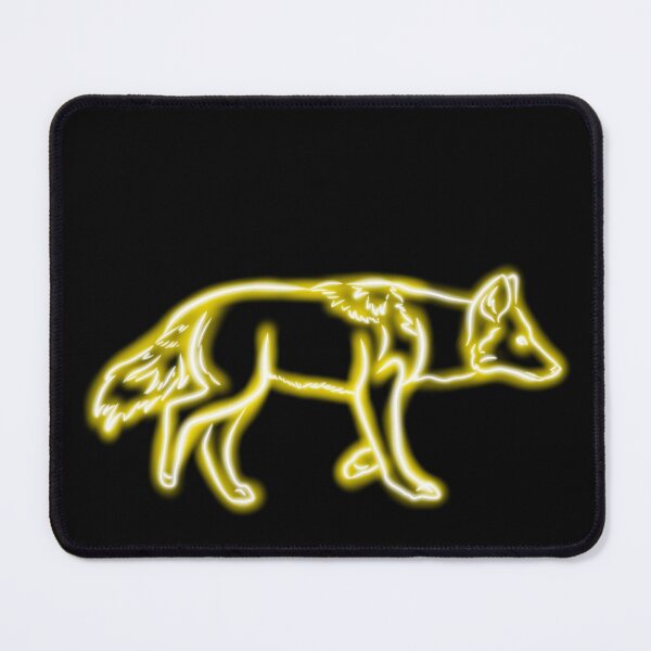 Item preview, Neon Coyote (Yellow) designed and sold by Old Water Cryptid .