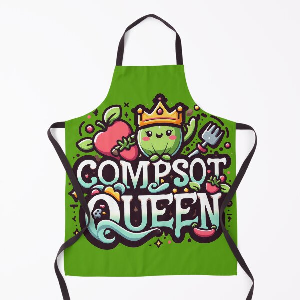 Item preview, Compost Queen, typography, PUN designed and sold by maxmaj.