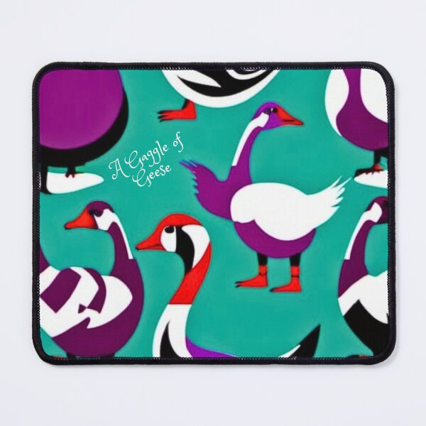 Item preview, A Gaggle of Geese colourful Scandinavian-inspired vintage design designed and sold by saywhatcreative.