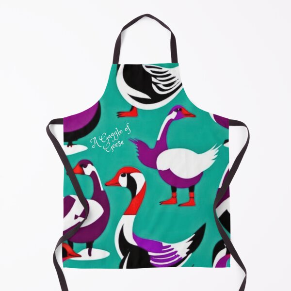 Item preview, A Gaggle of Geese colourful Scandinavian-inspired vintage design designed and sold by saywhatcreative.