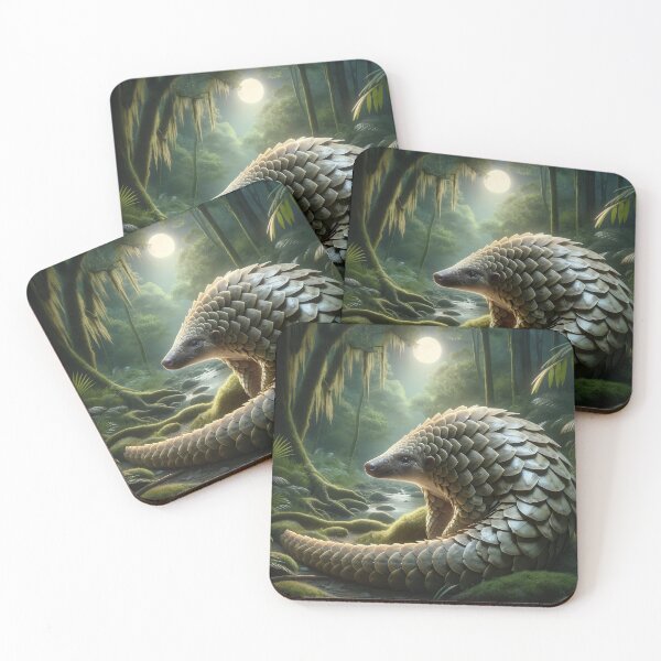 Item preview, Nocturnal Whispers: The Pangolin Enigma designed and sold by ArtemioVisions.