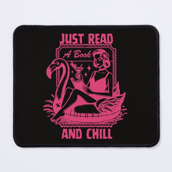 Item preview, Just Read A Book And Chill Flamingo Summer Reading Lovers designed and sold by AME ⭐⭐⭐⭐⭐.