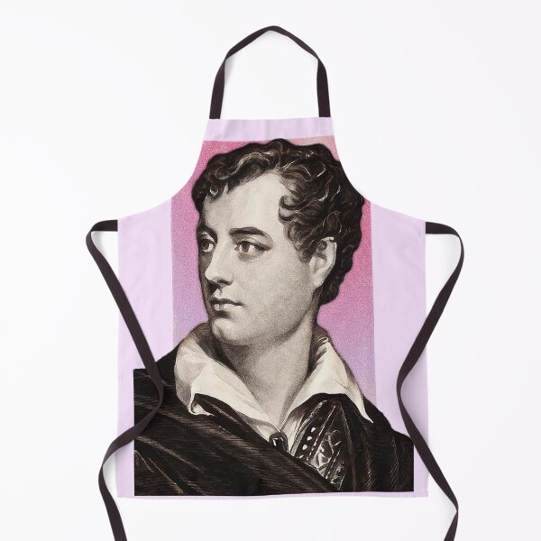 Item preview, English Poet Lord Byron - pink - illustration designed and sold by Litstoy.