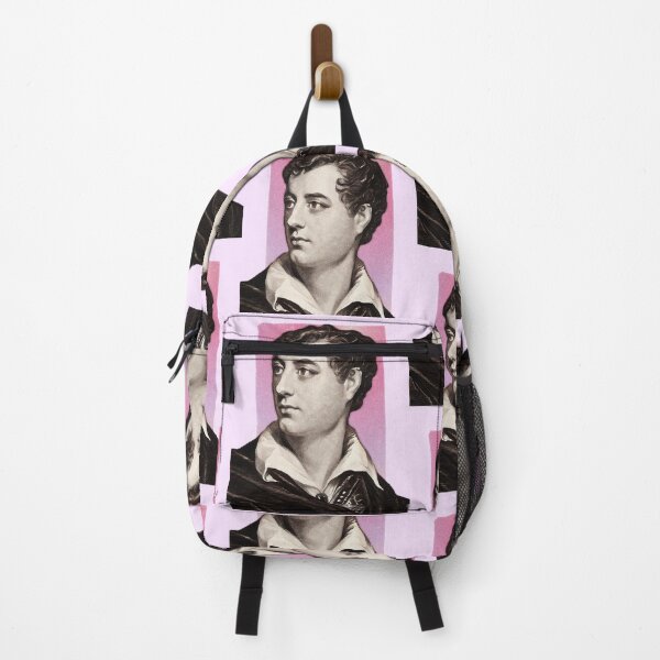Item preview, English Poet Lord Byron - pink - illustration designed and sold by Litstoy.