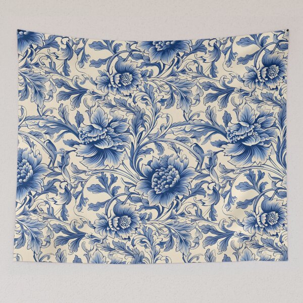 Item preview, Blue flowers designed and sold by fdgmtl.