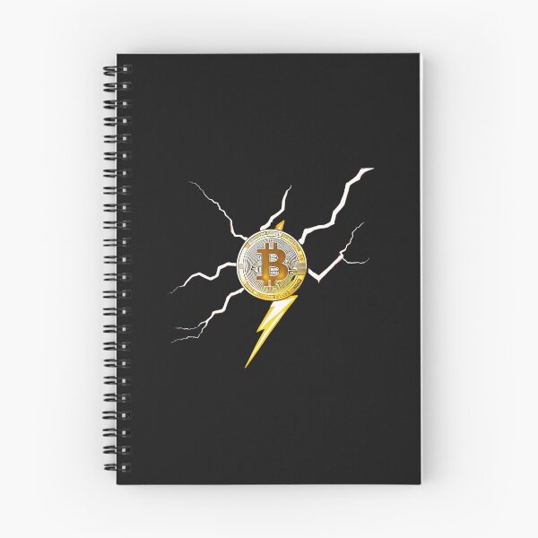 Artikelvorschau, Bitcoin-Logo mit Blitzen entworfen und verkauft von Patric Wurzer.