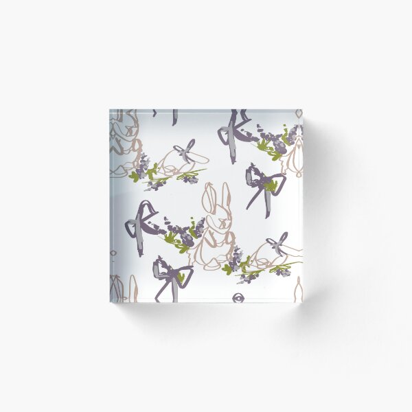 Item preview, Conejitos lilas designed and sold by Brushedscript.