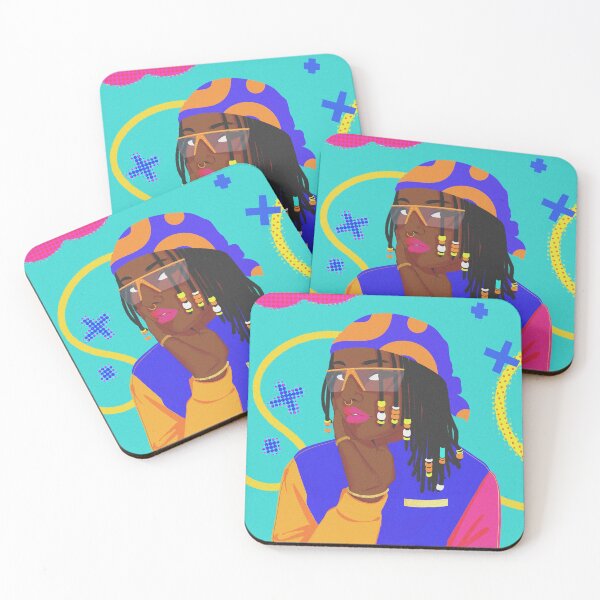 Item preview, Afro Girl Hairstyle durag and braids designed and sold by PauletteArt.