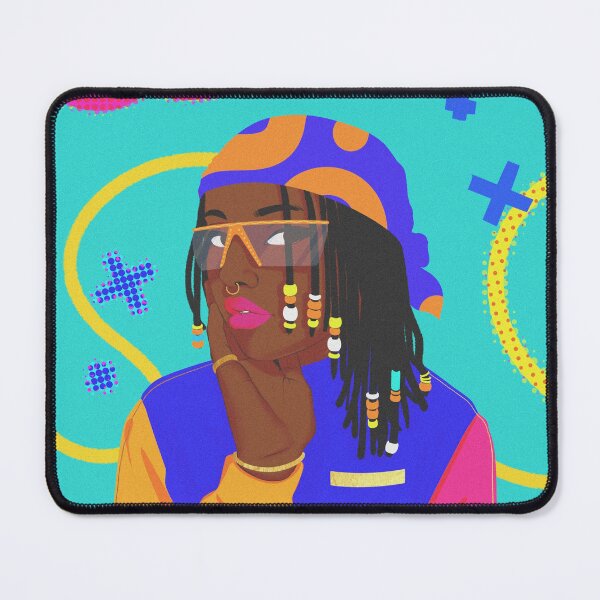 Item preview, Afro Girl Hairstyle durag and braids designed and sold by PauletteArt.