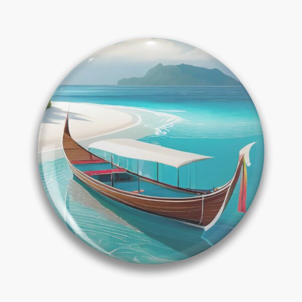 Item preview, Vintage Maldives Travel Poster - Minimalist Retro Design for Travel Lovers designed and sold by pod24.