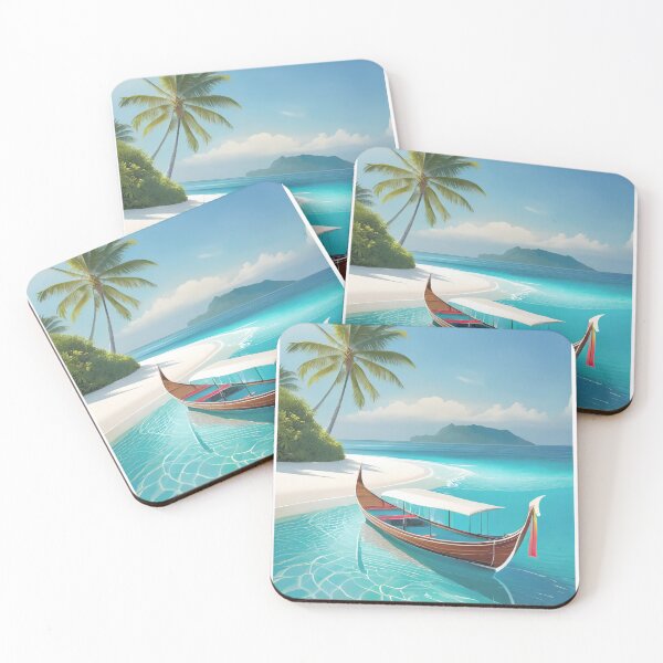 Item preview, Vintage Maldives Travel Poster - Minimalist Retro Design for Travel Lovers designed and sold by pod24.