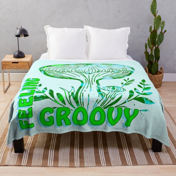 Item preview, Copy of “Feeling Groovy” Green & Blue Psychedelic Mushroom designed and sold by MptR.