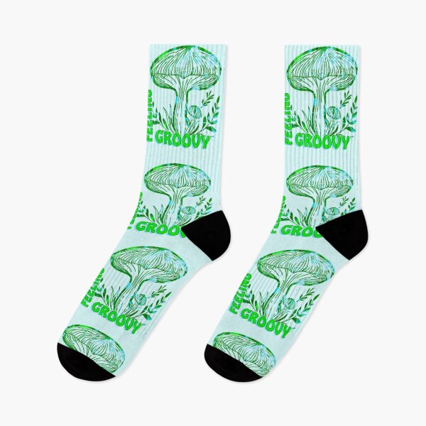 Item preview, Copy of “Feeling Groovy” Green & Blue Psychedelic Mushroom designed and sold by MptR.