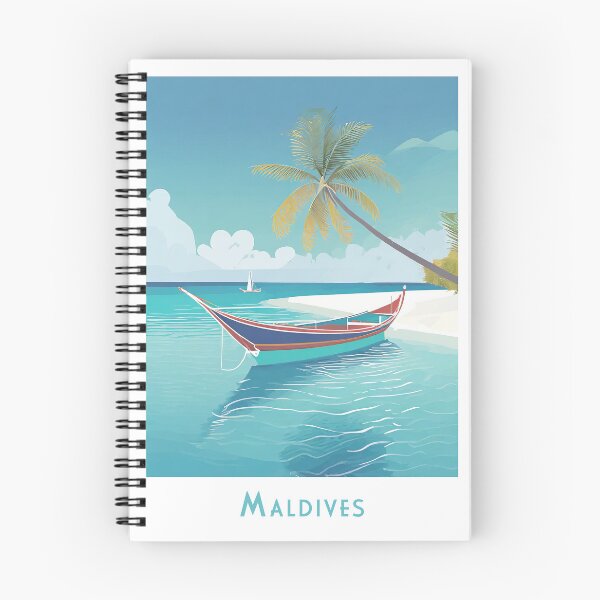 Item preview, Vintage Maldives Travel Poster - Minimalist Retro Design designed and sold by pod24.