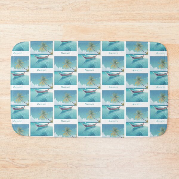 Item preview, Vintage Maldives Travel Poster - Minimalist Retro Design designed and sold by pod24.