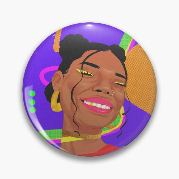 Item preview,  Afro girl with grillz designed and sold by PauletteArt.