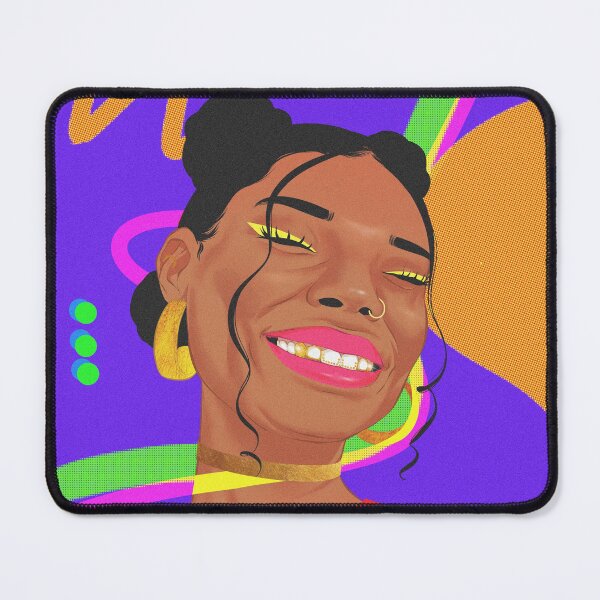 Item preview,  Afro girl with grillz designed and sold by PauletteArt.
