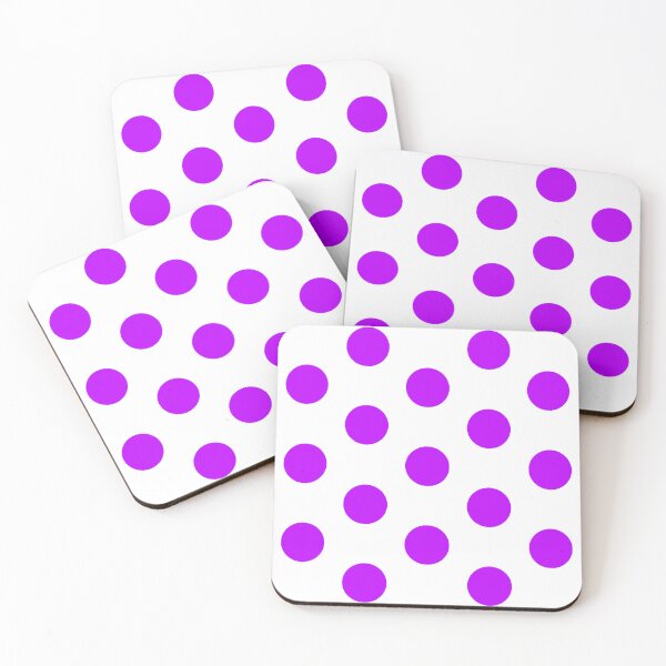 Item preview, Large HOT PURPLE & WHITE POLKA DOTS designed and sold by RachelMacht.