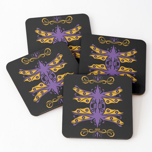 Item preview,   Dragonfly mating,purple and yellow designed and sold by Dugleidy  Santos.