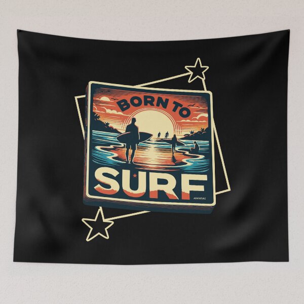 Item preview, Born to surf designed and sold by Graffik-Peeps.