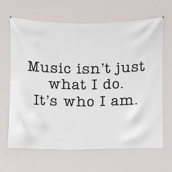 Item preview, Music is Who I Am designed and sold by LyndaNoel Design.