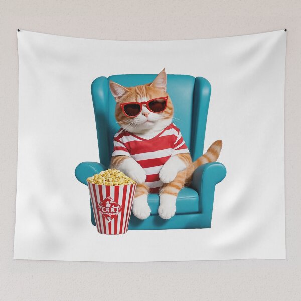 Item preview, Feline Recline: Popcorn Paws designed and sold by hmadan.