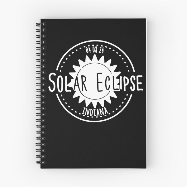 Item preview, Indiana 040824 Total Solar Eclipse 2024 - in white  designed and sold by EmeraldeaArt.