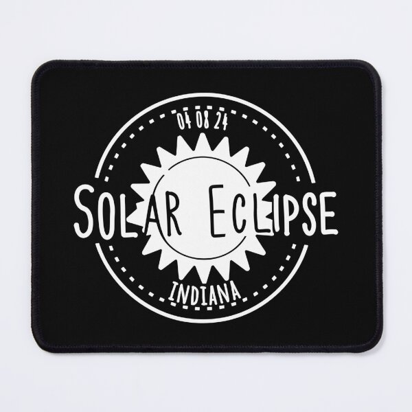 Item preview, Indiana 040824 Total Solar Eclipse 2024 - in white designed and sold by EmeraldeaArt.