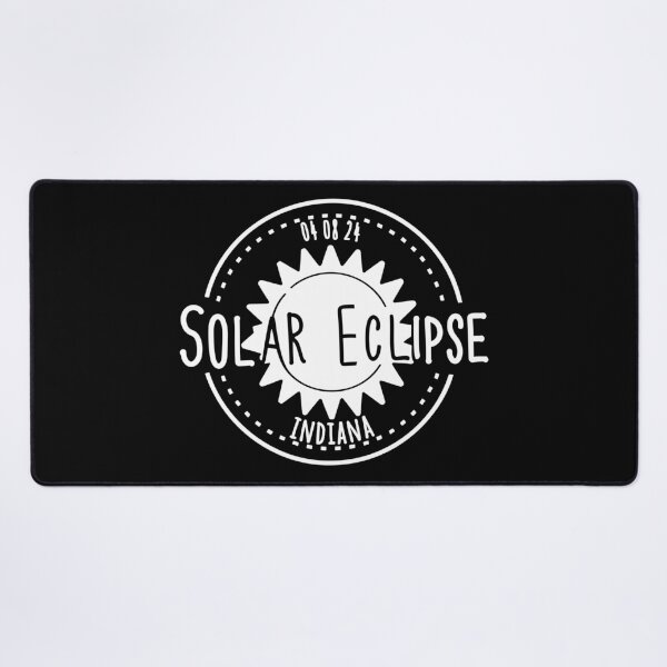 Item preview, Indiana 040824 Total Solar Eclipse 2024 - in white designed and sold by EmeraldeaArt.